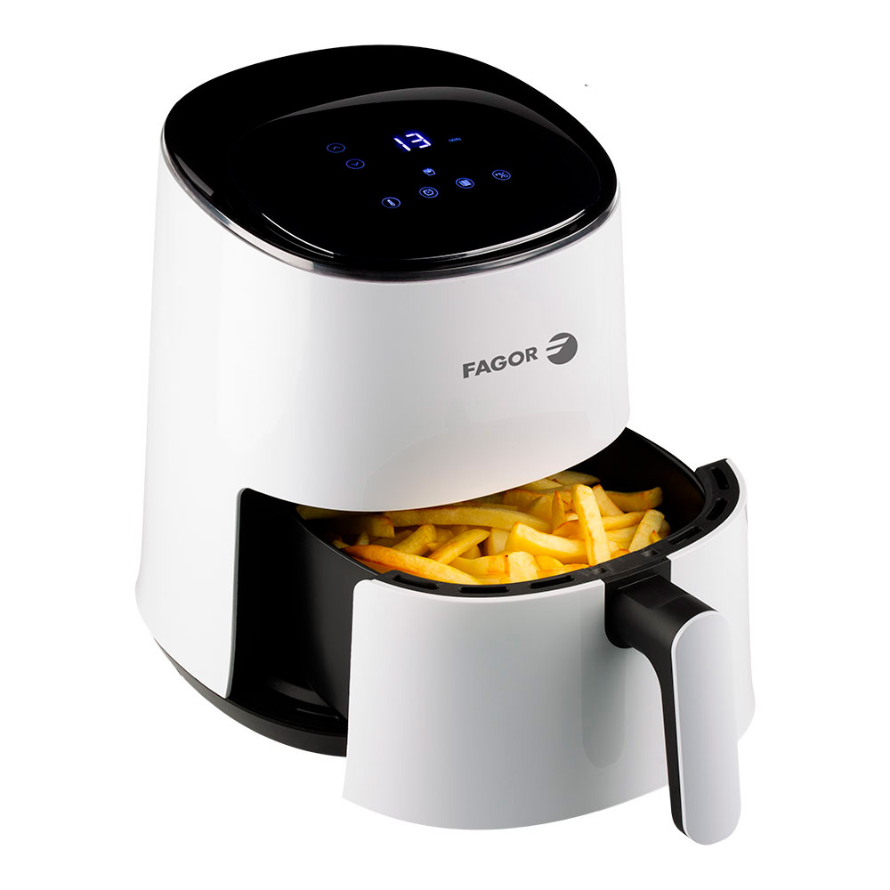 Fritadeira de ar 1450w 2 5 l naturfry fg25d 01 fagor 24x32x30 5cm