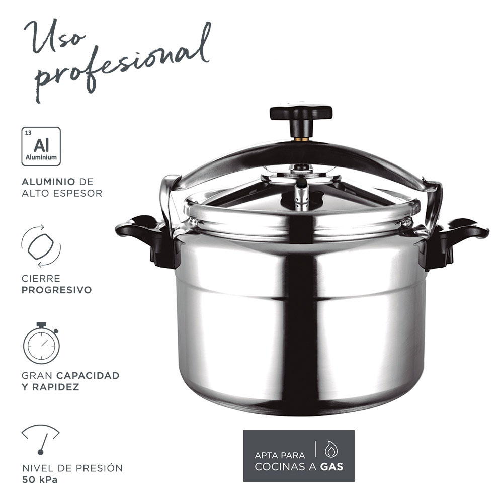 Panela rápida chef extremen 22 l fagor ø35x26cm
