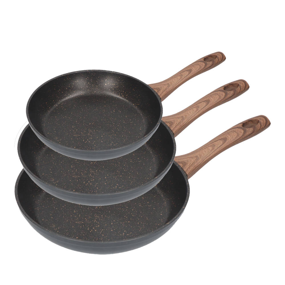 Kit 3 frigideiras antiaderentes  serie eneas  edm