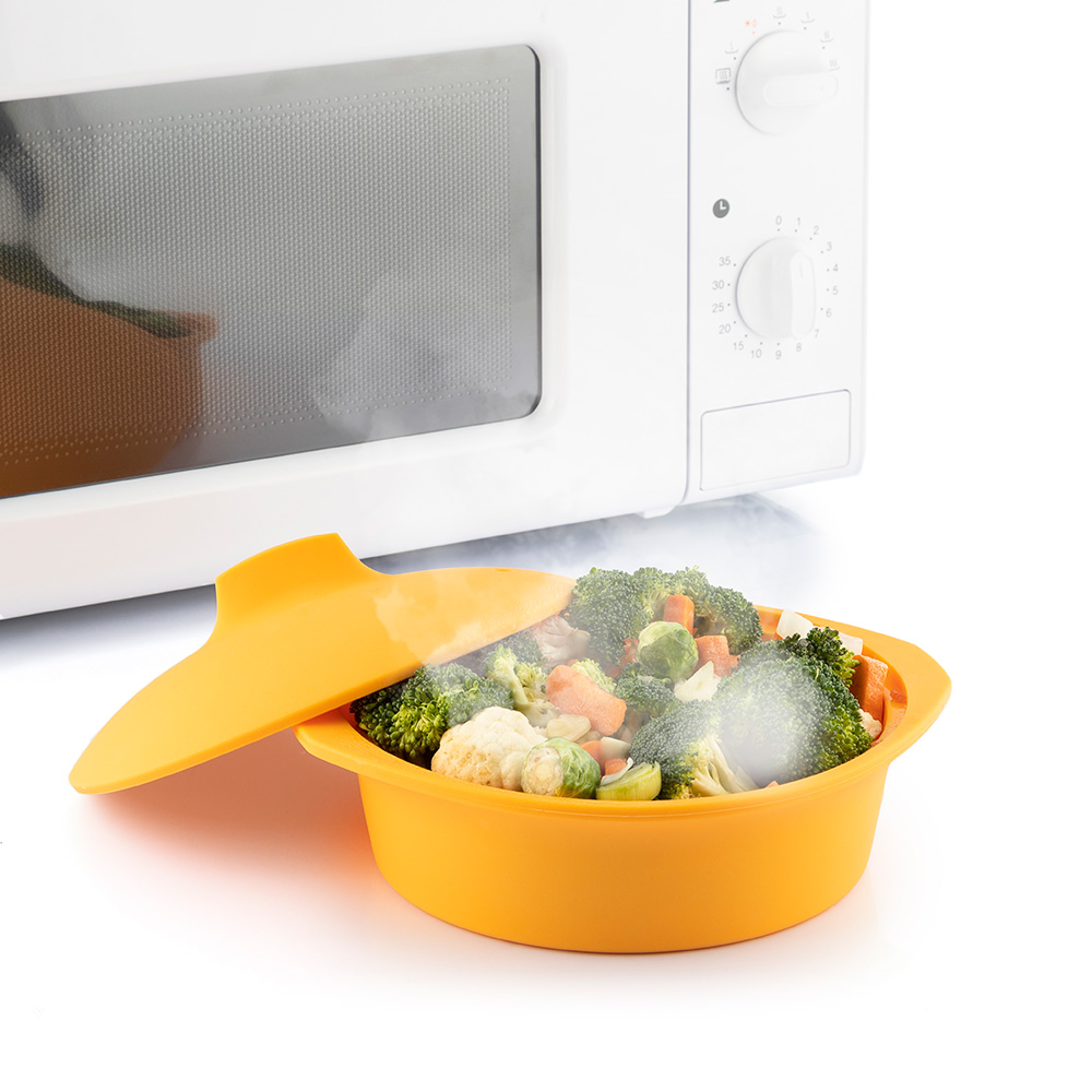 Acessório para cozer a vapor de silicone multifunções com receitas silicotte innovagoods