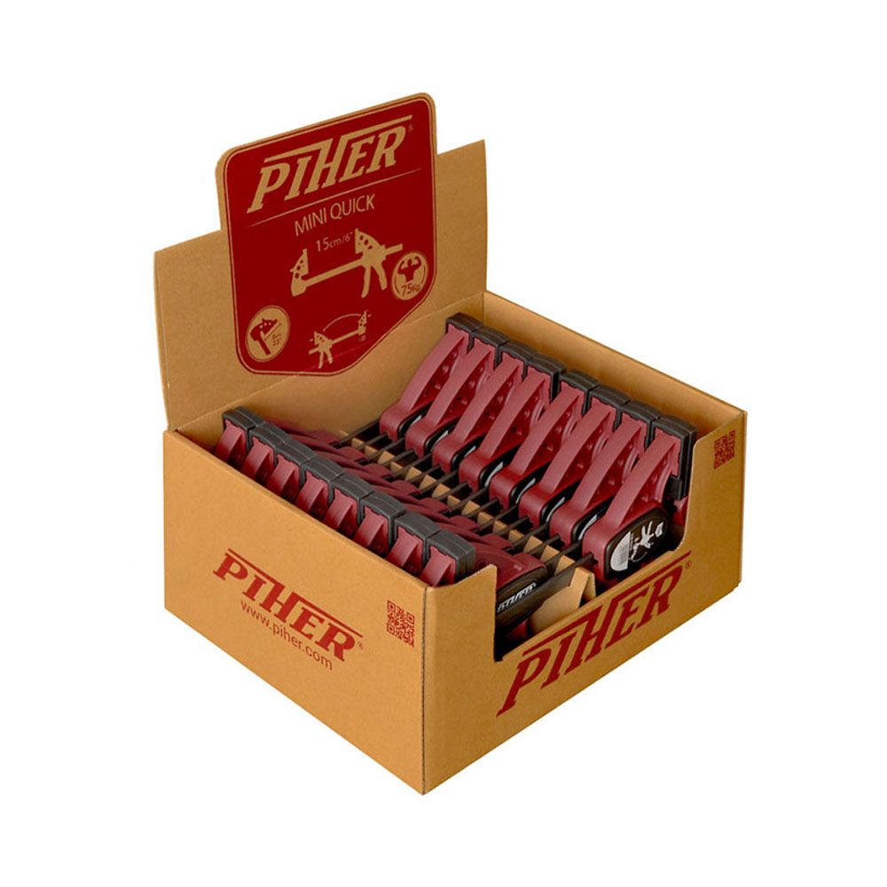 Caixa de 16 grampos mini quick piher de 15cm ref. 52414