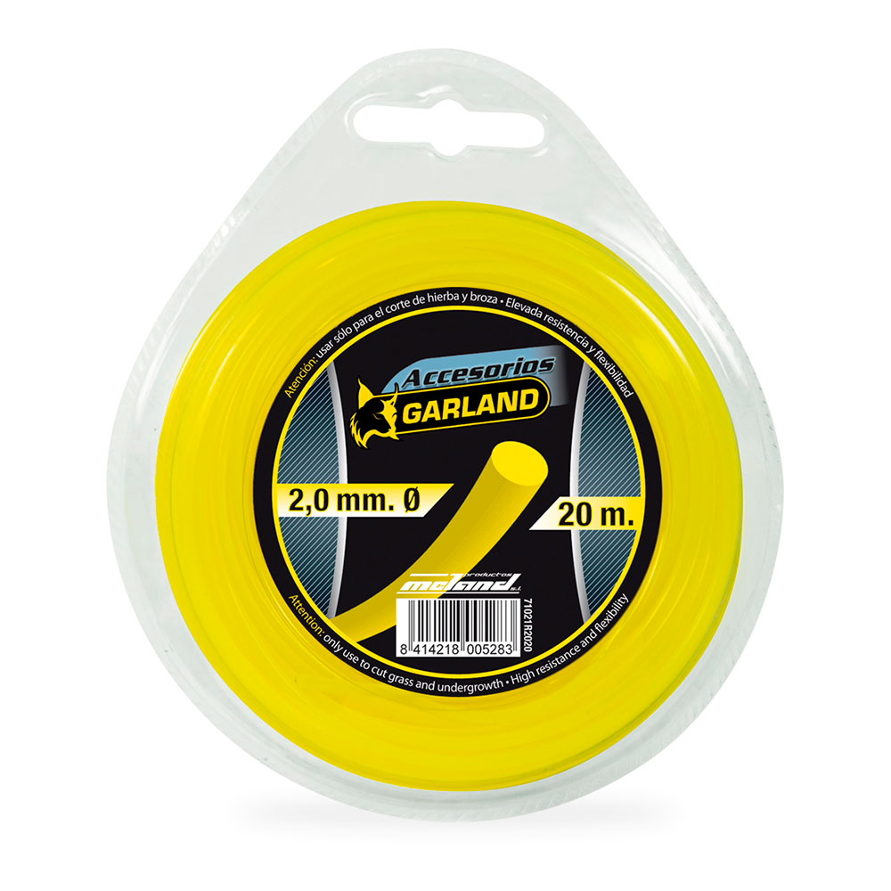 S.of. dispensador de fio para cortador de escovas 20m ø2 0mm redonda 71021r2020 garland