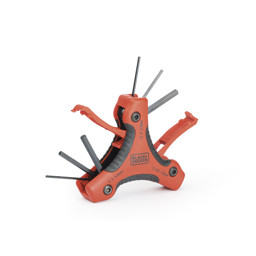 S.of. jogo de 9 chaves hexagonais mm bdht0-71628 black+decker