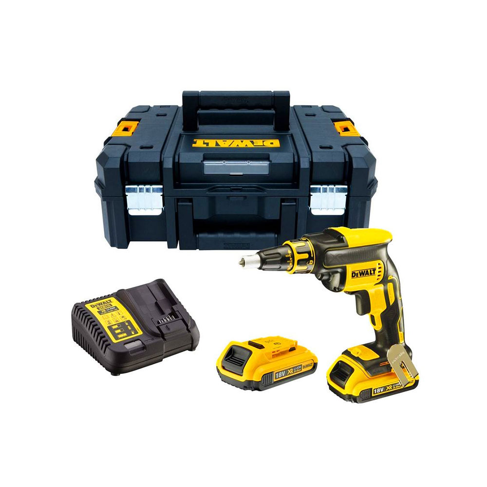 S.of. aparafusadora para painéis de gesso xr 1/4  18v li-ion 2 0ah dewalt