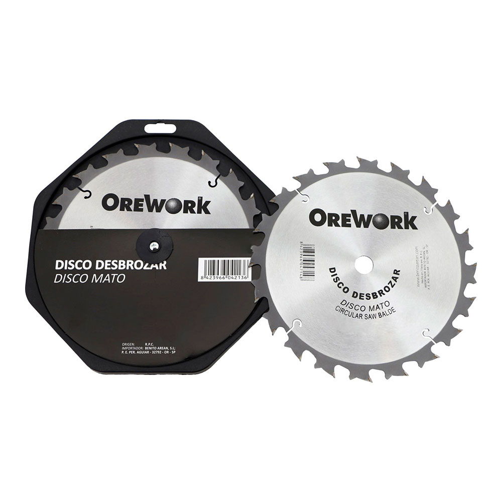 Disco orework roçadora 250x2 8x20 z-20
