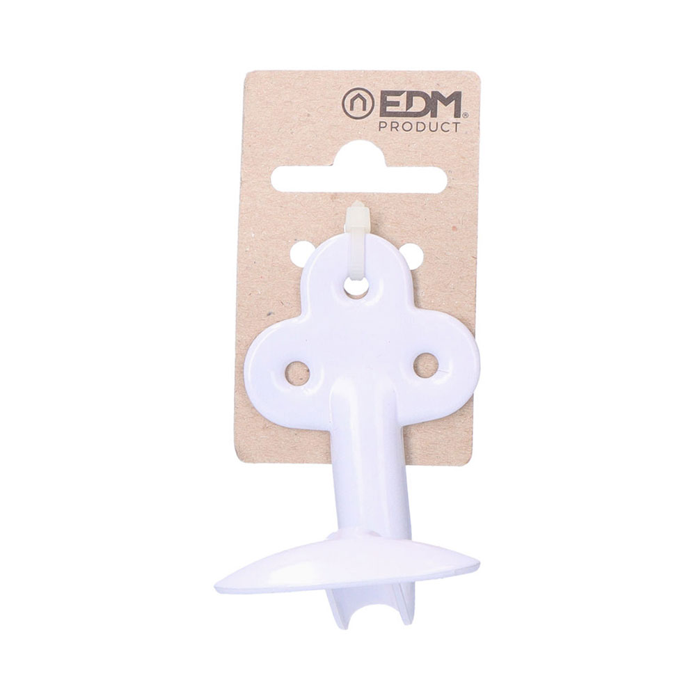 Cabide estampado lacado a branco em cartão para pendurar edm