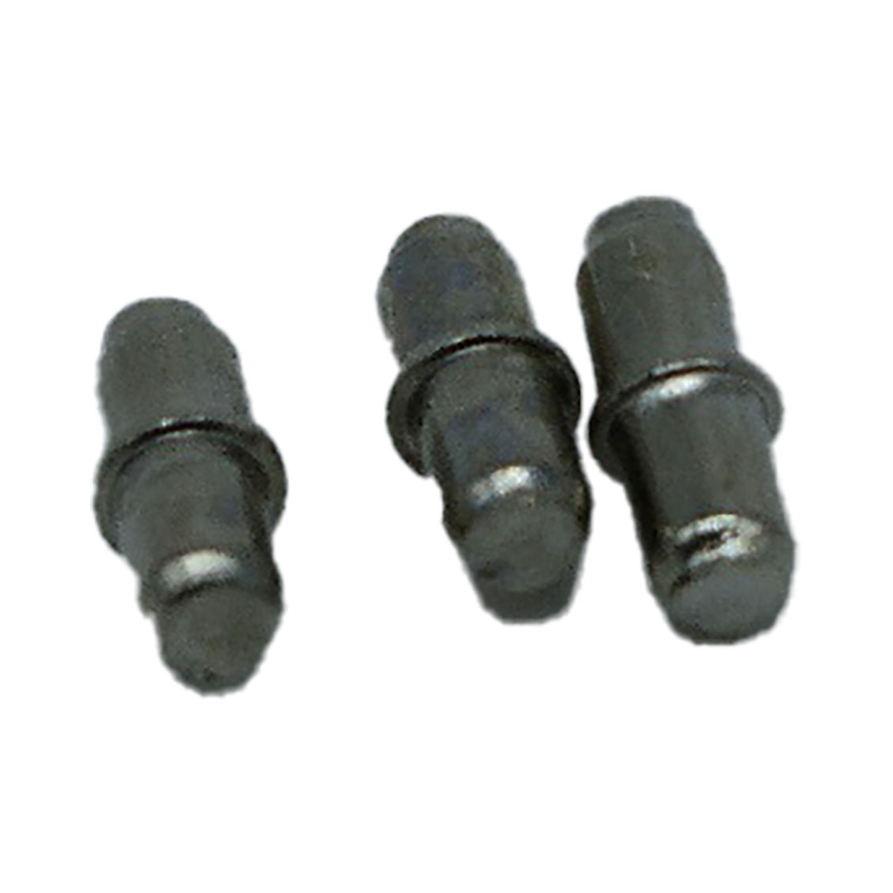 Pack 16un suporte para estantes de ferro redondo nº5 niquel edm
