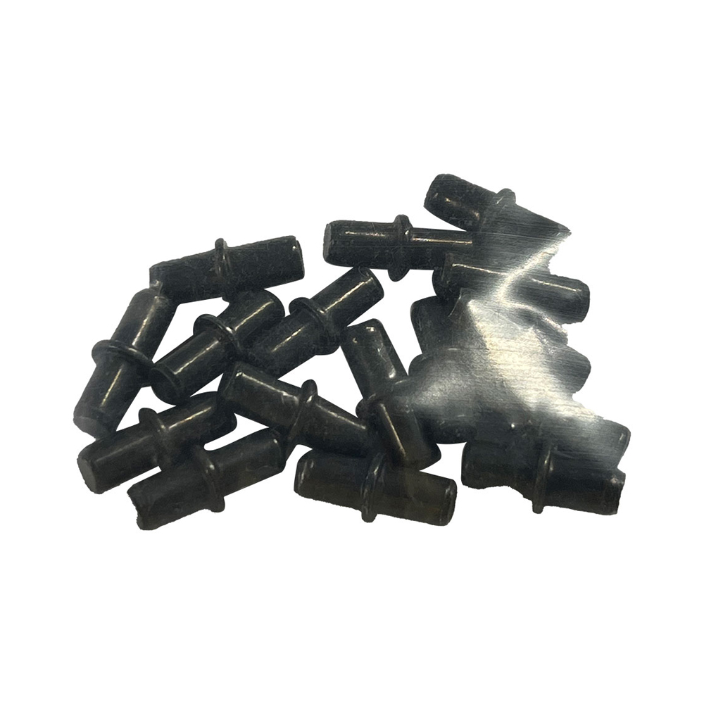 Pack 16un suporte estantes de ferro redondo nº5 preto edm