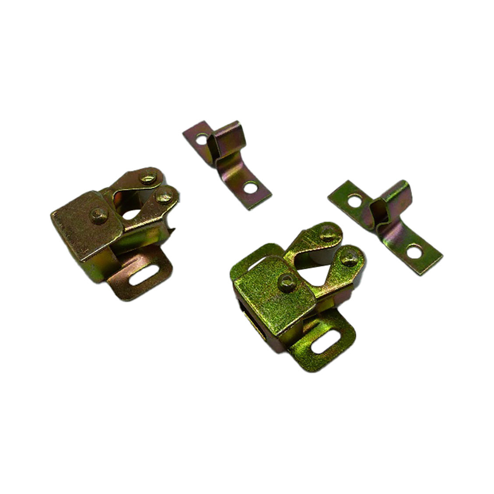 Pack 4un fecho batente rolamento borracha 0 8mm bicromado edm