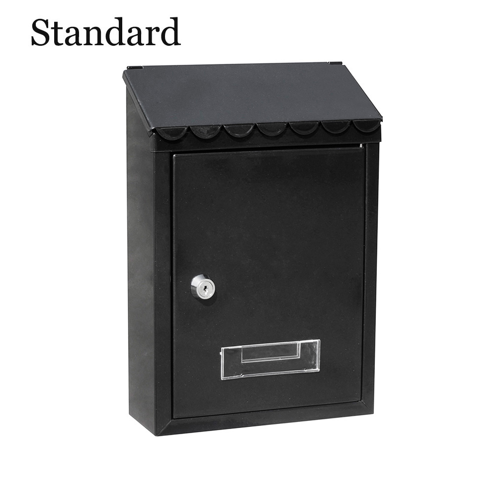 Caixa de correio em aço modelo standard preto