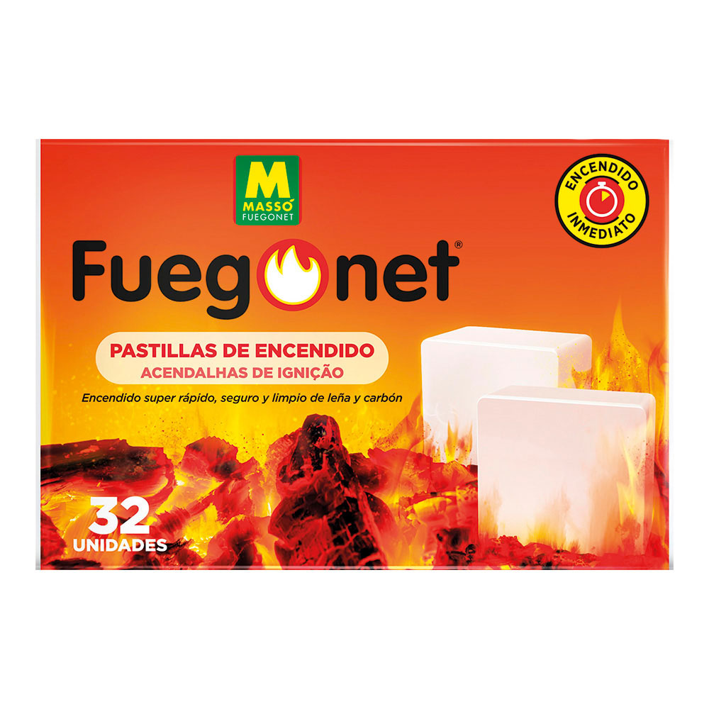 Acendalhas fuegonet 32 pcs masso