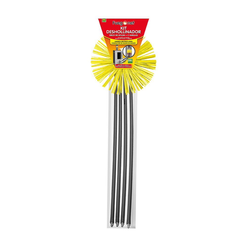 Kit limpa fuligem nylon ø200mm fuegonet masso