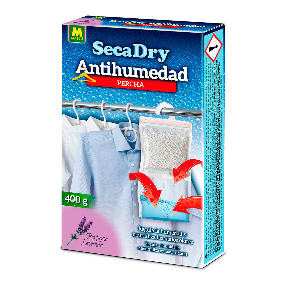 Secadry cabide anti-humidade 400g. 231645 massó