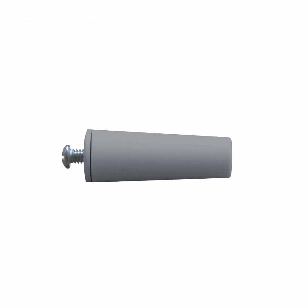 Batente conico para persiana cinza 60mm