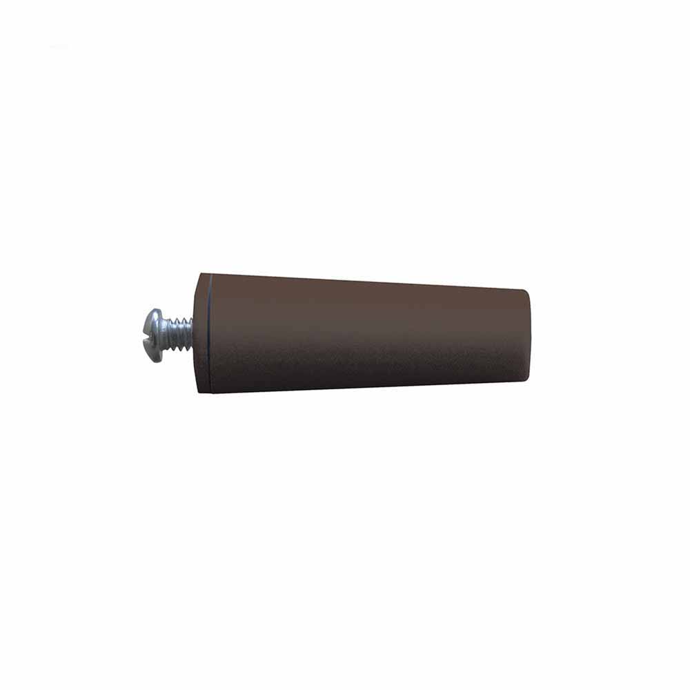Batente conico para persiana castanho 60mm