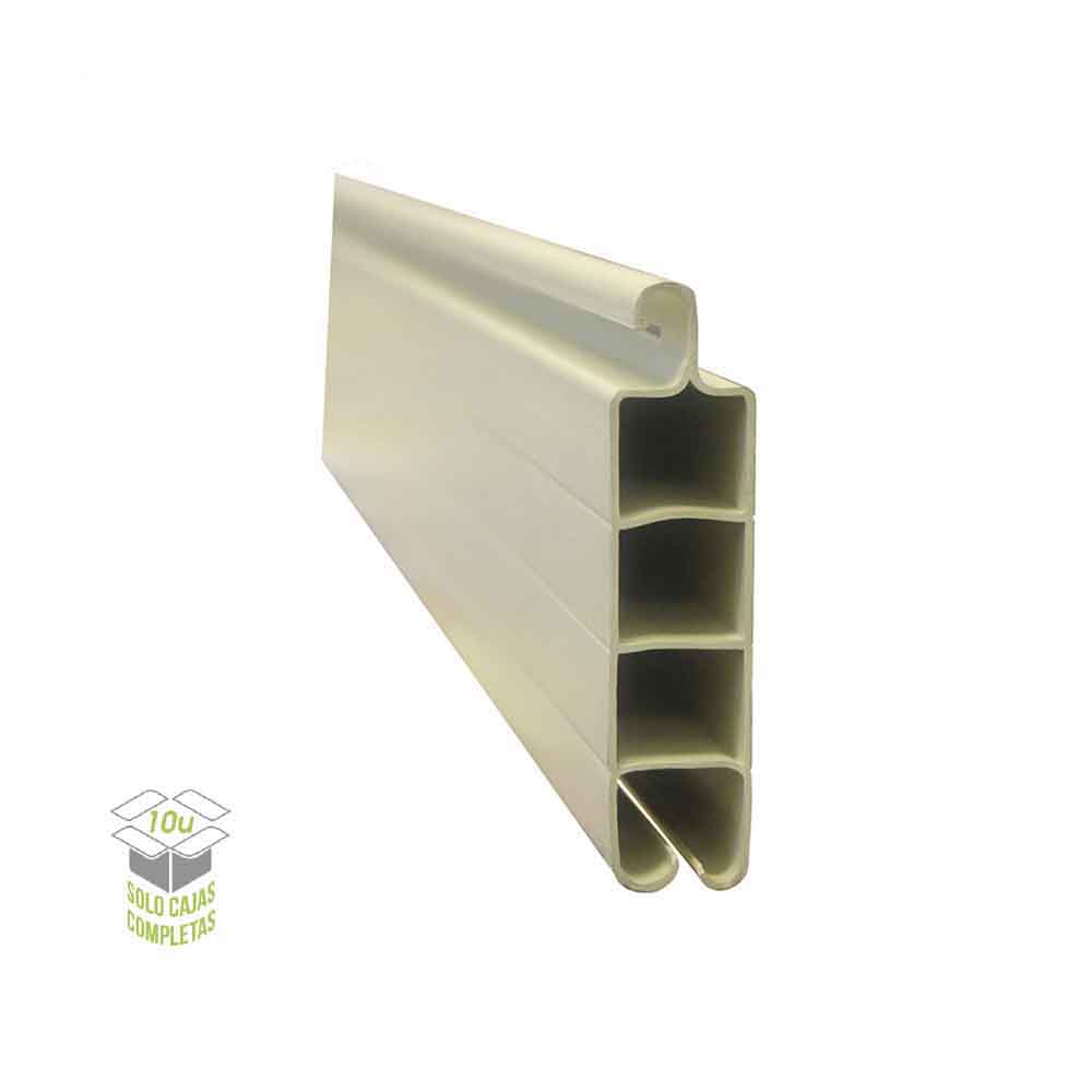 Regua pvc para persianas 50mmx2mts bege