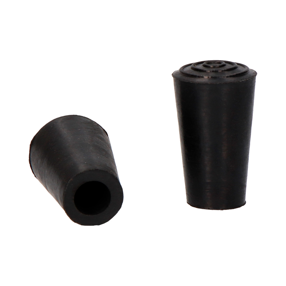 Topo sistema exterior de borracha ø8mm preto