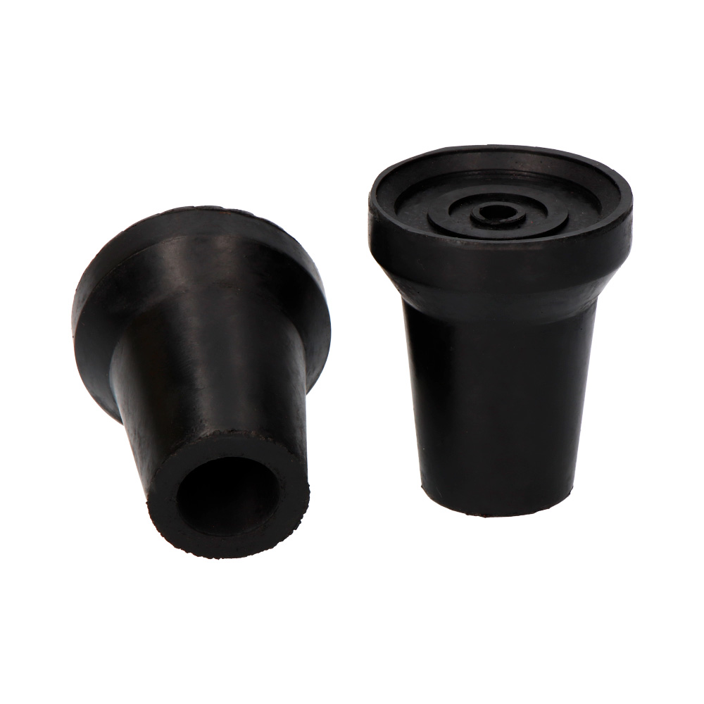 Topo sistema exterior borracha apoio ø18mm preto