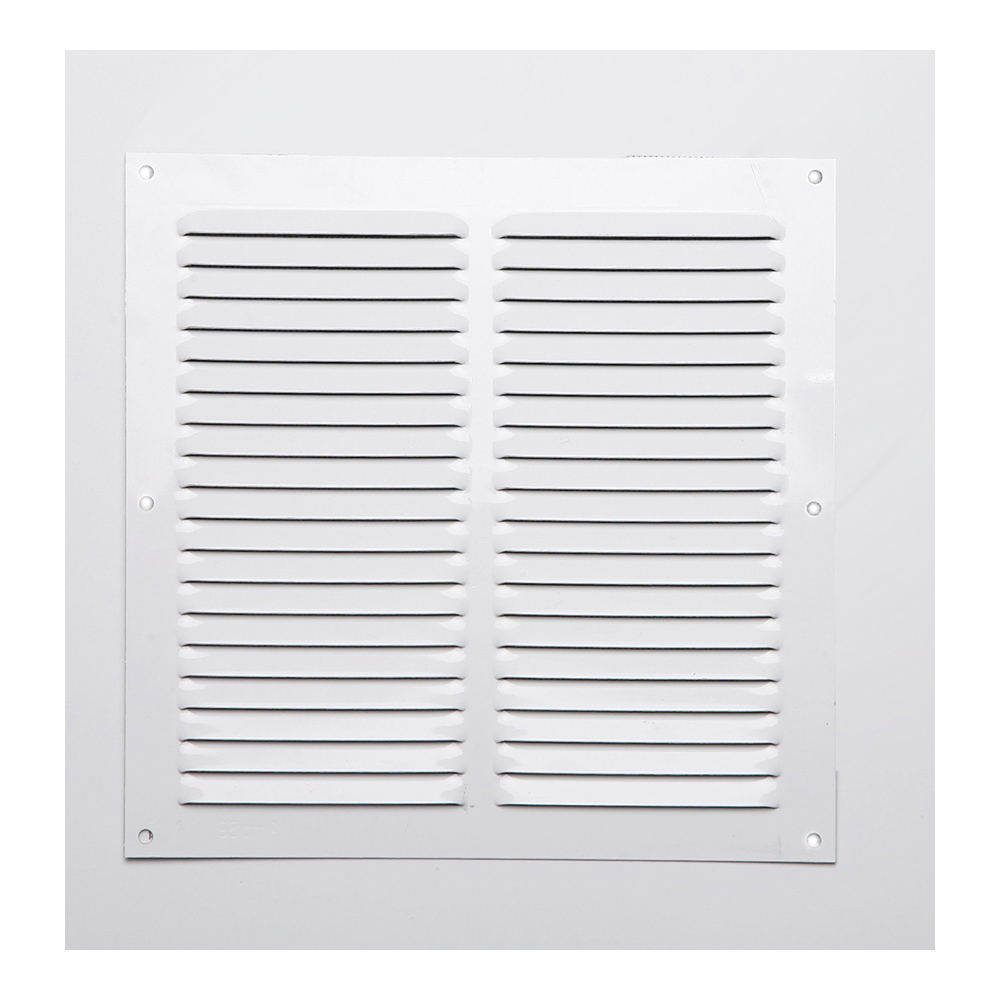 Grelhas sem laterais aluminio 0.6 branco laqueado 200x200mm