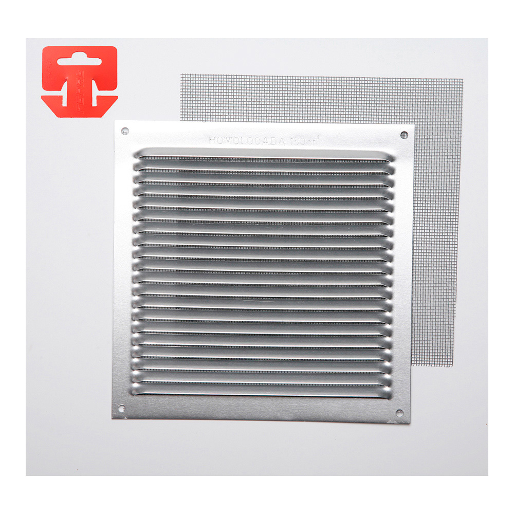 Grelhas con rede mosquiteira aluminio 0.6 color natural 170x170mm (g)