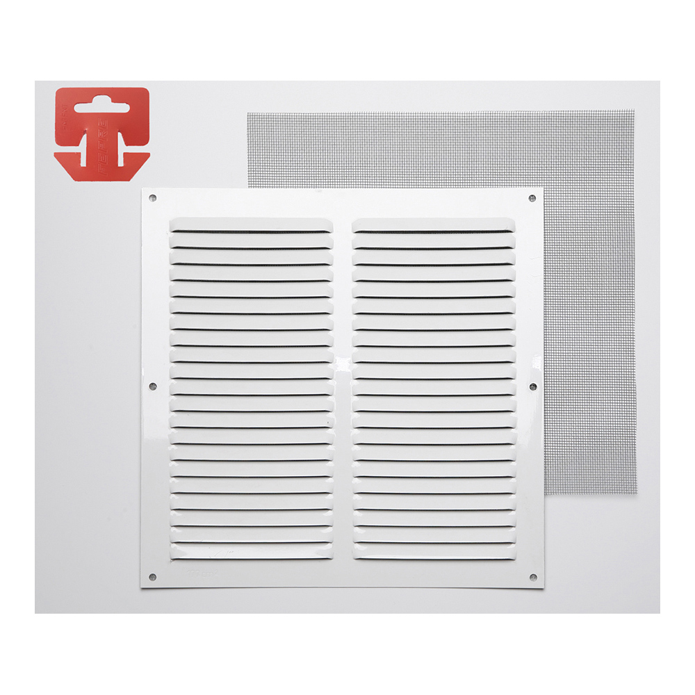 Grelha anti-mosquito 0.6 branco laqueado 250x250mm (g)