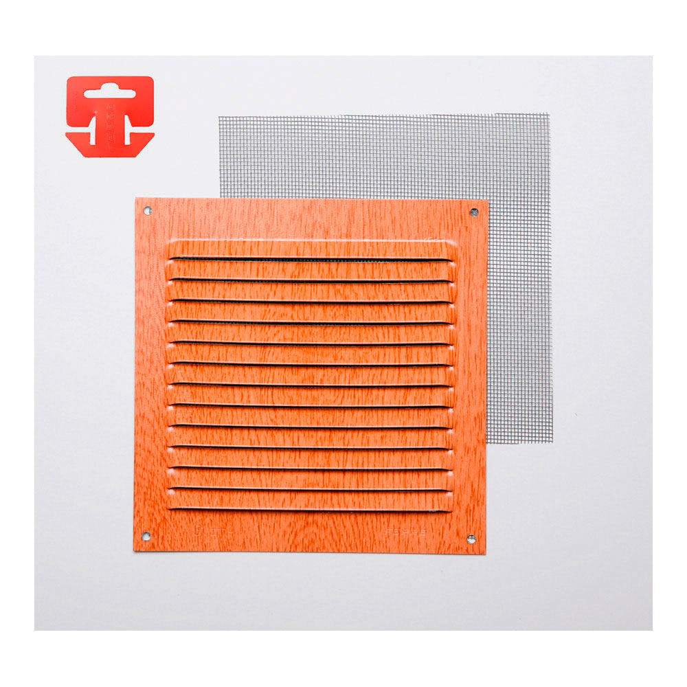 Grelha anti-mosquito aluminio 0.6 imitação haya 150x150mm (g)