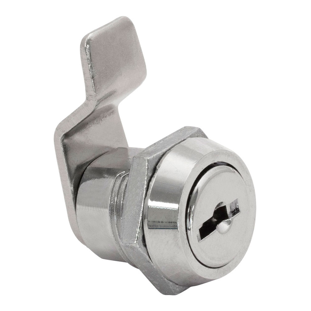 Fechadura 111 c. níquel. língua curvada de 30mm. com 2 chaves. ifam