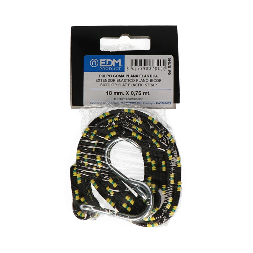 Extensor elástico plano bicor 0 75mts