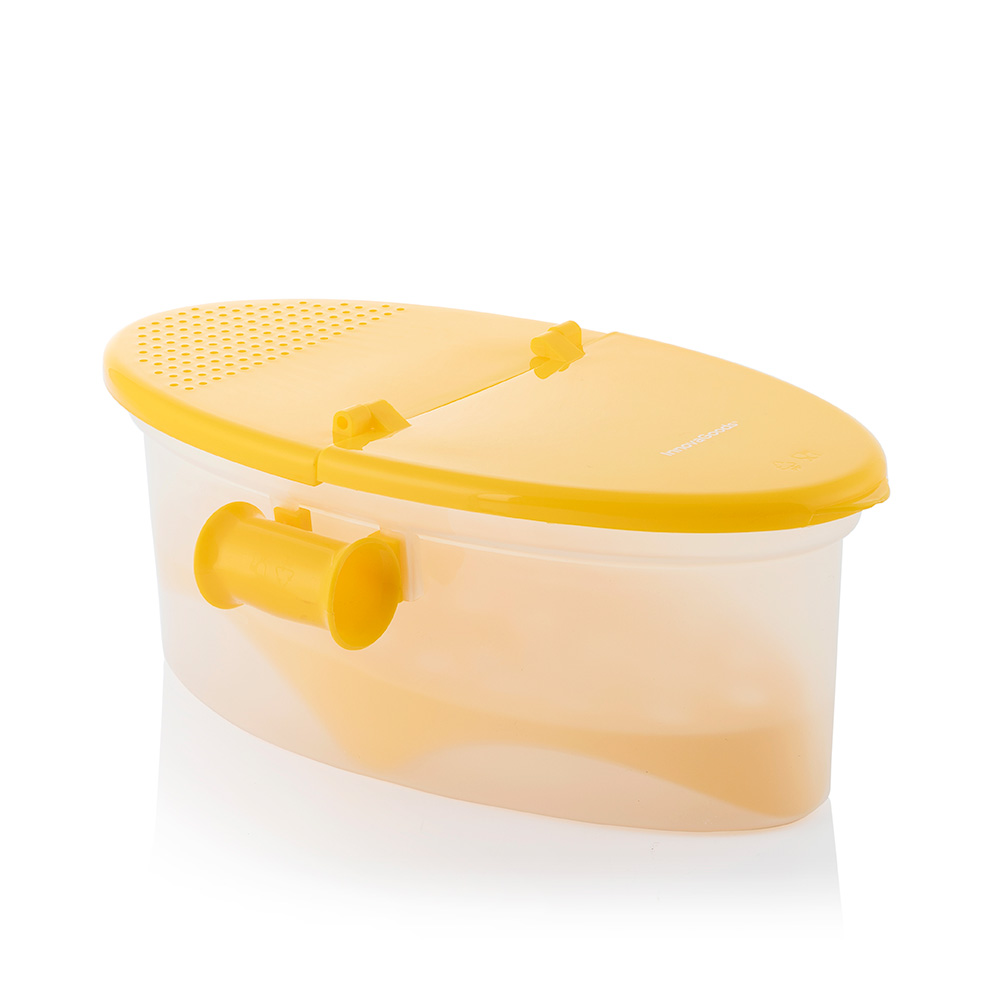 Recipiente para cozer massa no microondas 4 em 1 com acessórios e receitas pastrainest v0103301 innovagoods