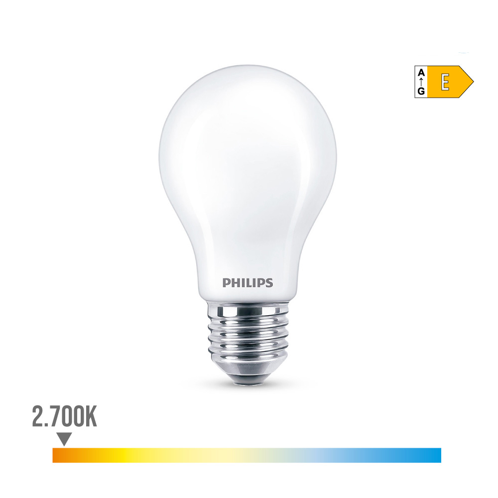 Lâmpada led standard e27 8 5w 1.055lm 2700k luz quente ø6x10 4cm. philips