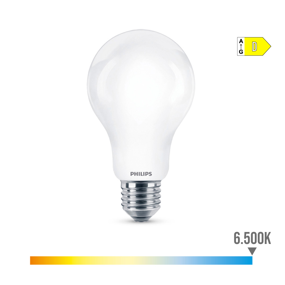 Lâmpada led standard e27 13w 2000lm 6500k luz fria ø7x12 1cm. philips