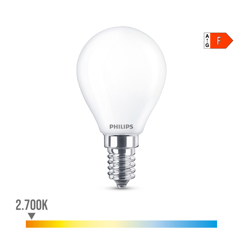 Lâmpada led e14 4 3 w 470lm 2700k luz quente ø4 5x8 2cm philips