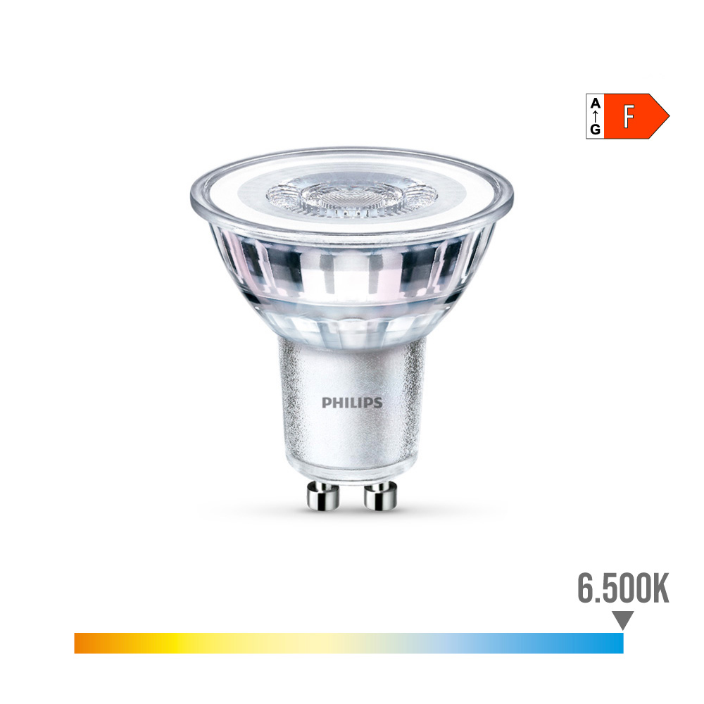 Lâmpada led gu10 4 6w 390lm 6500k luz fria ø5x5 4cm philips