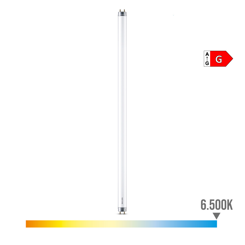 Tubo led t8 8w 800lm g13 6500k luz fria ø2 78x60cm philips