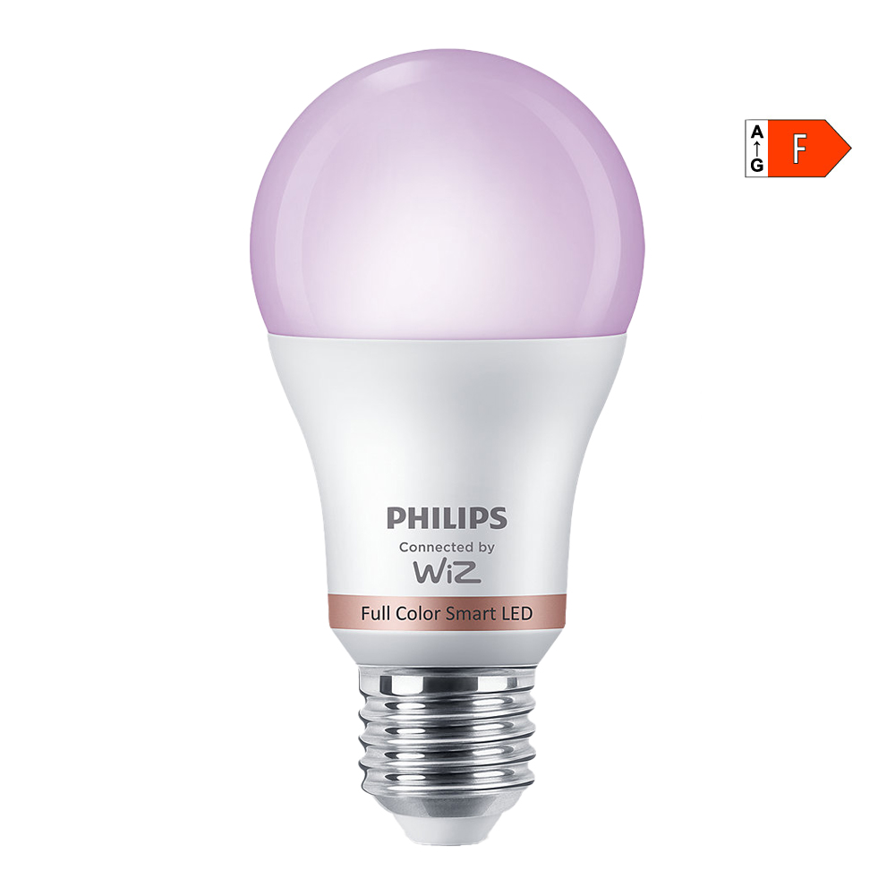 *s.of* lâmpada standard led e27 8w full colors wifi wiz philips