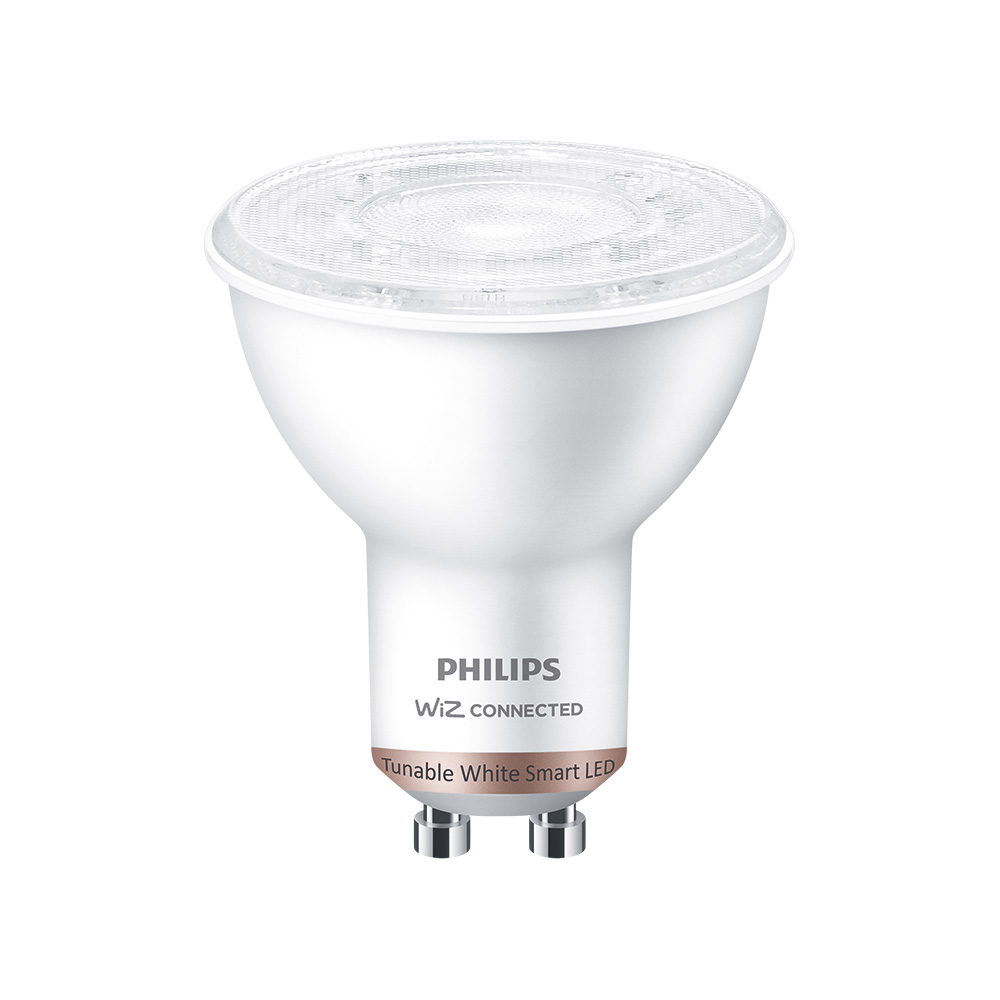 Lâmpada gu10 led 4 7w 2.700k-6.500k 345lm wifi philips wiz