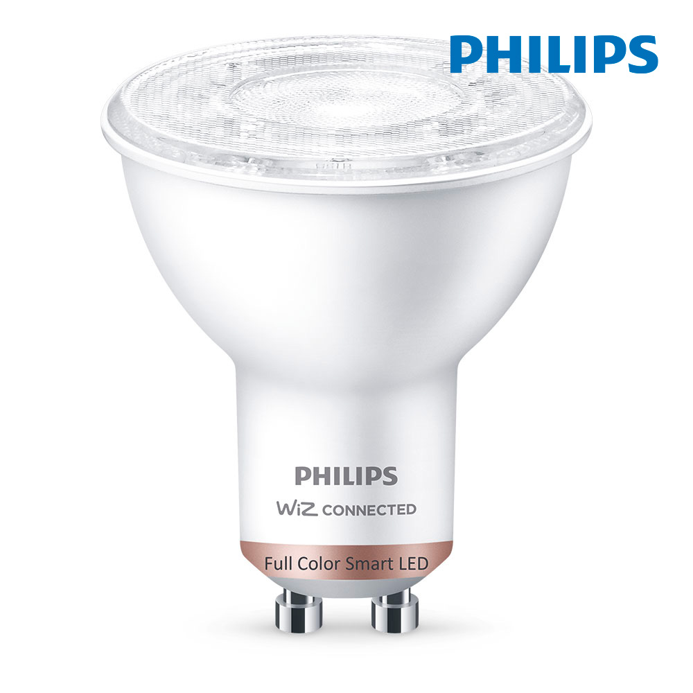 Lâmpada led gu10 4 7w full colors 345lm wifi philips wiz