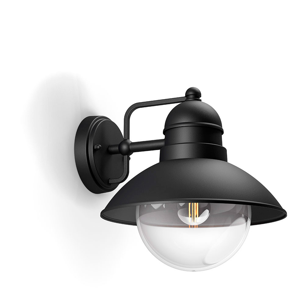 Candeeiro e27 preto hoverfly philips