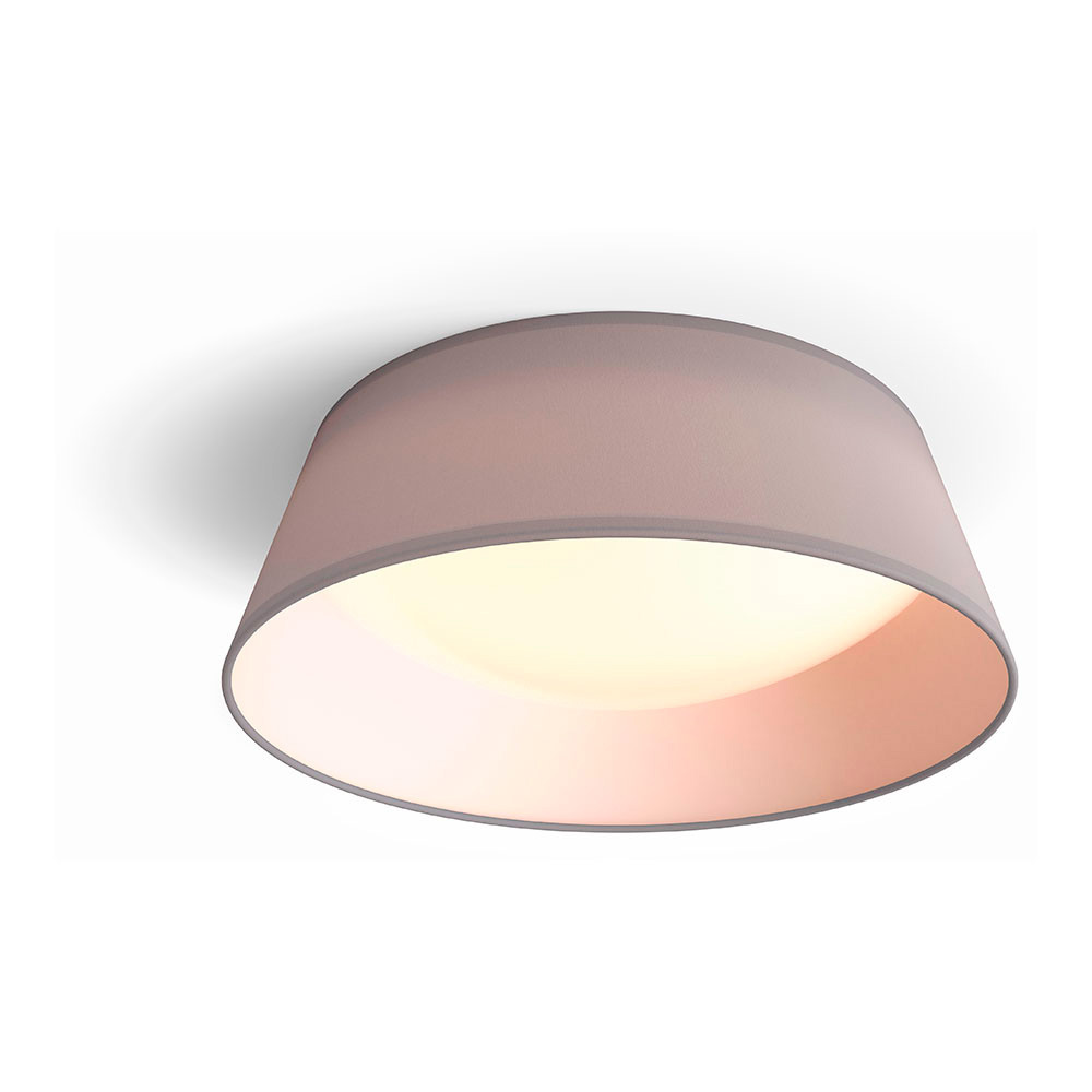 Candeeiro interior led 14w 1100lm 3000k mod. dawn luz quente. cor cinza ø34x12cm philips