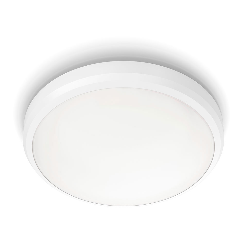 Candeeiro interior led 6w 640lm 4000k luz do dia. cor branco (especial sala de banho) ø22x7cm philips