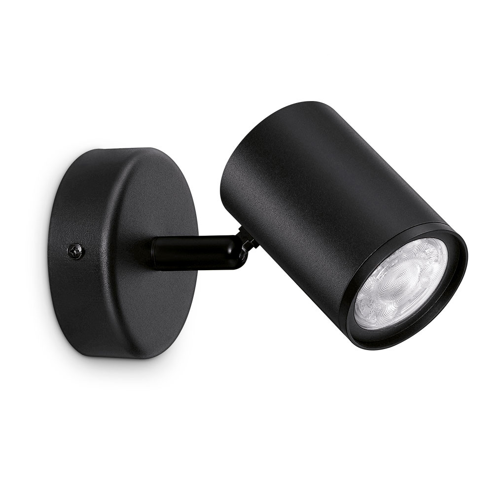 Projetor led 1 elemento wiz 5w rgb 345lm cor preto