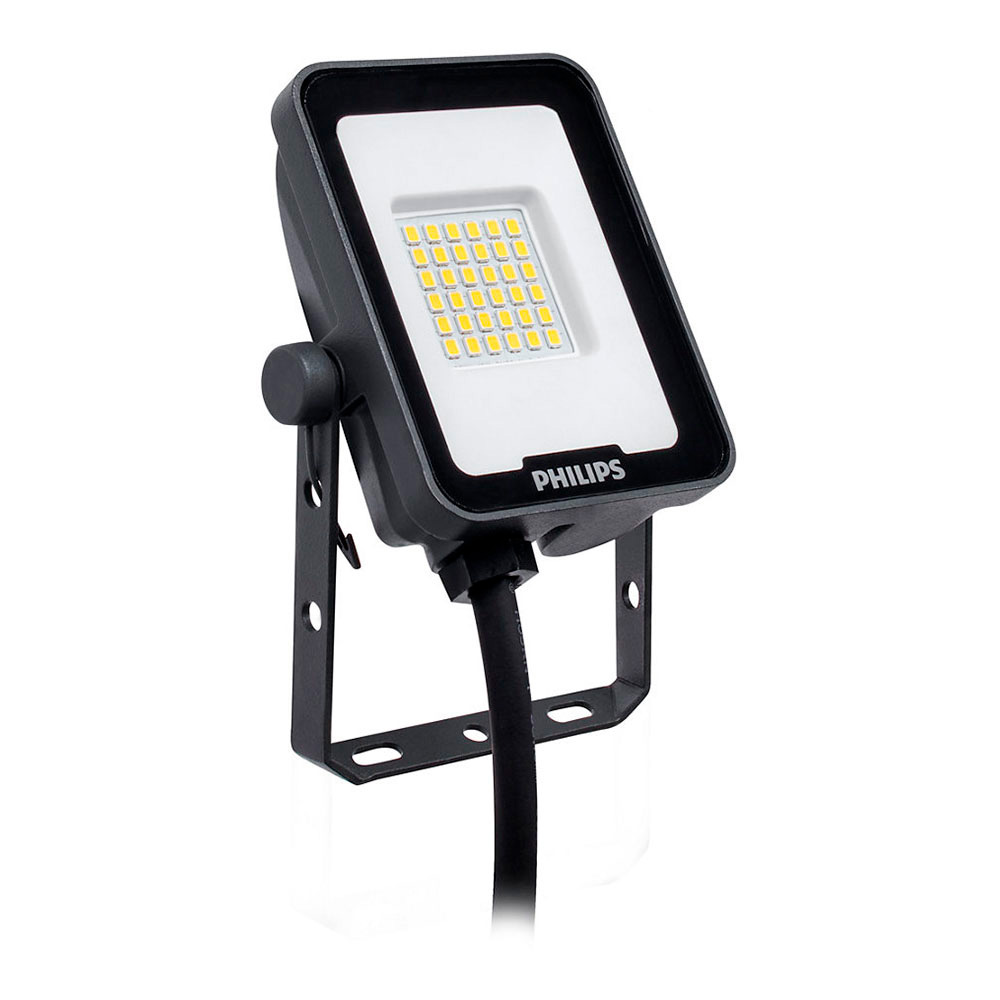 Ult.unidades projetor led 20w 2400lm 6500k luz fria color preto 26x13x9 7cm philips