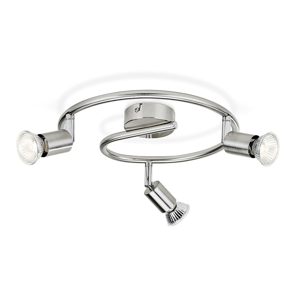 Luz de teto circular 3 elementos mod. limbali gu10 ø32x13cm philips