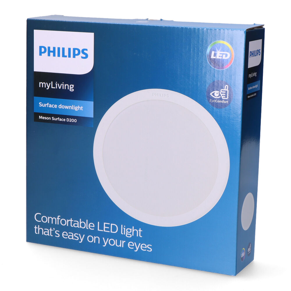 Downlight led de superficie/embutir 23 5w 1820lm 4000k luz do dia. mod. meson ø22 17x5cm philips