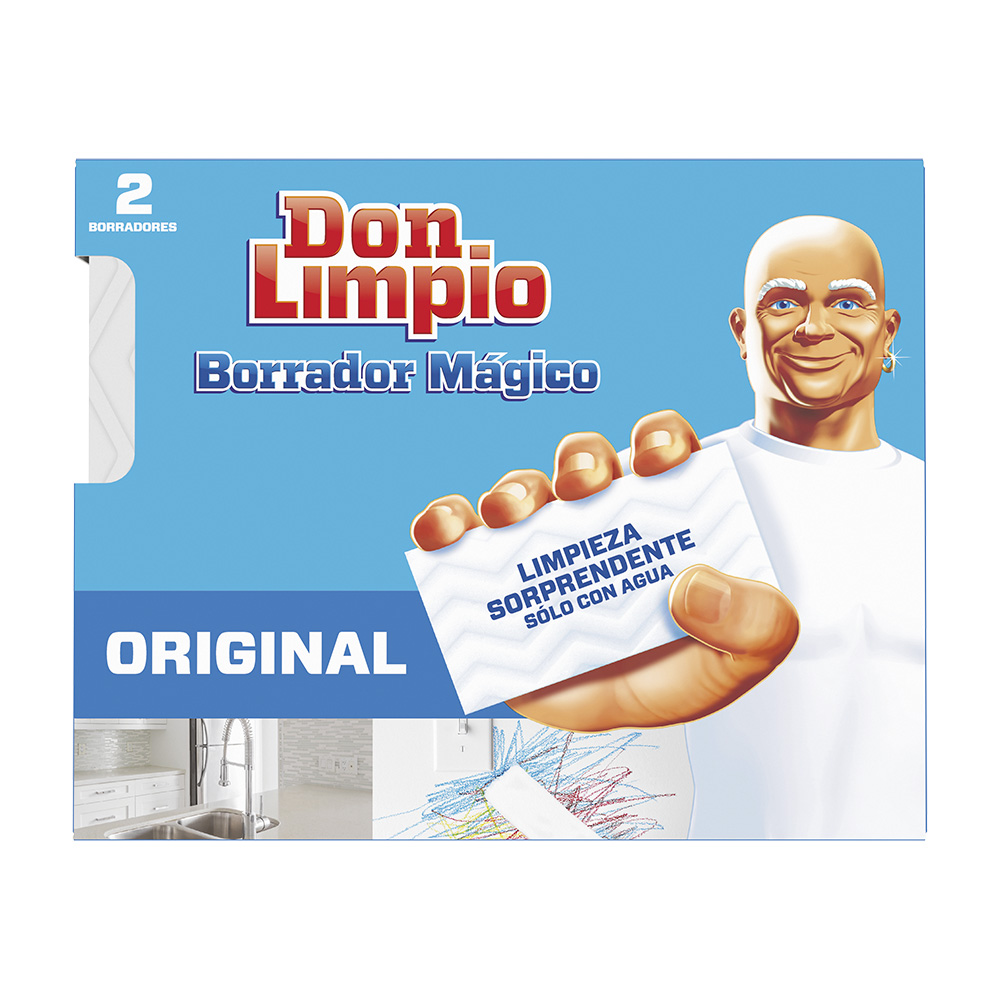Don limpio borrador magico 2 em 1 caixa 2unid.