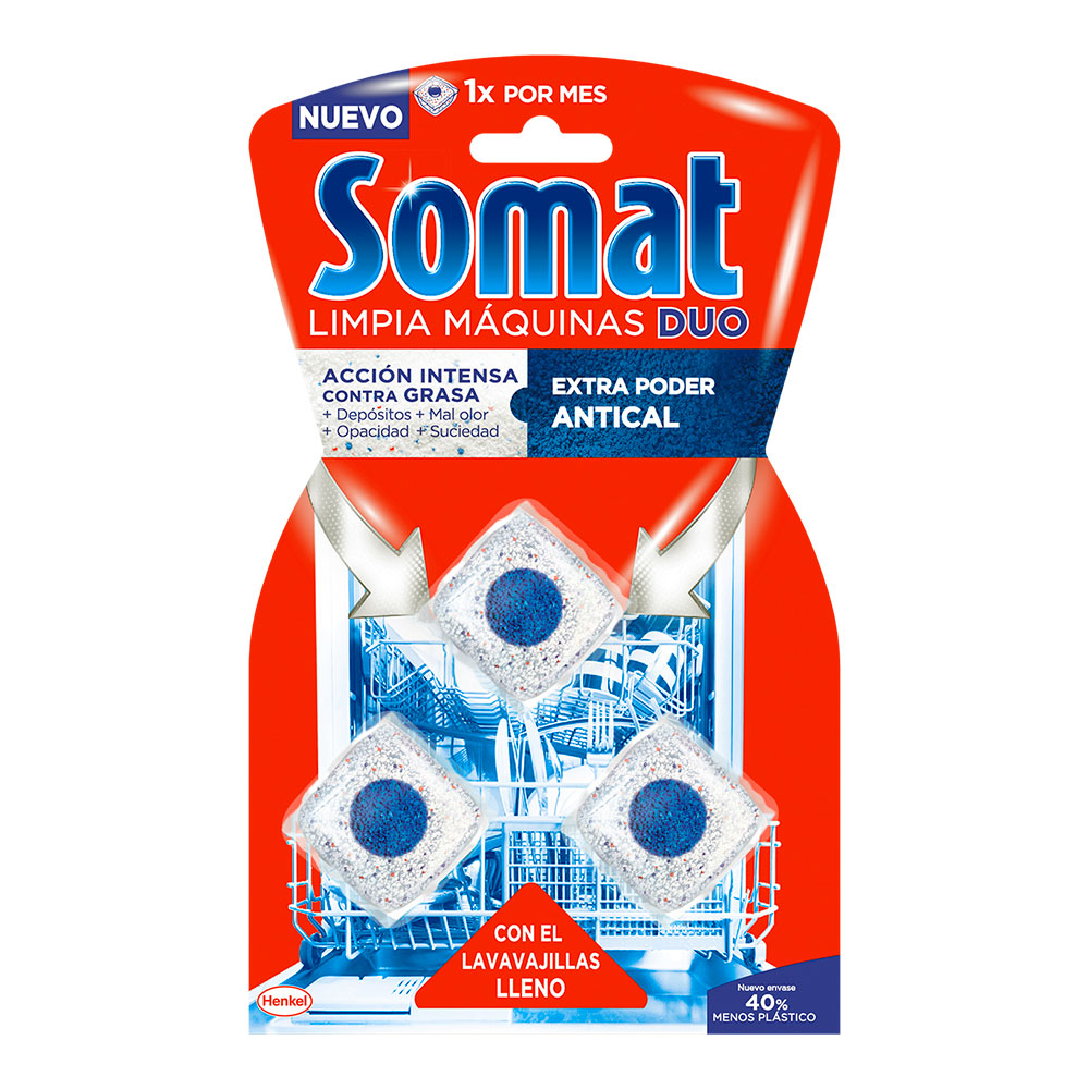 Produto para limpeza de máquina de lavar-loiça (cheio) 3 doses somat