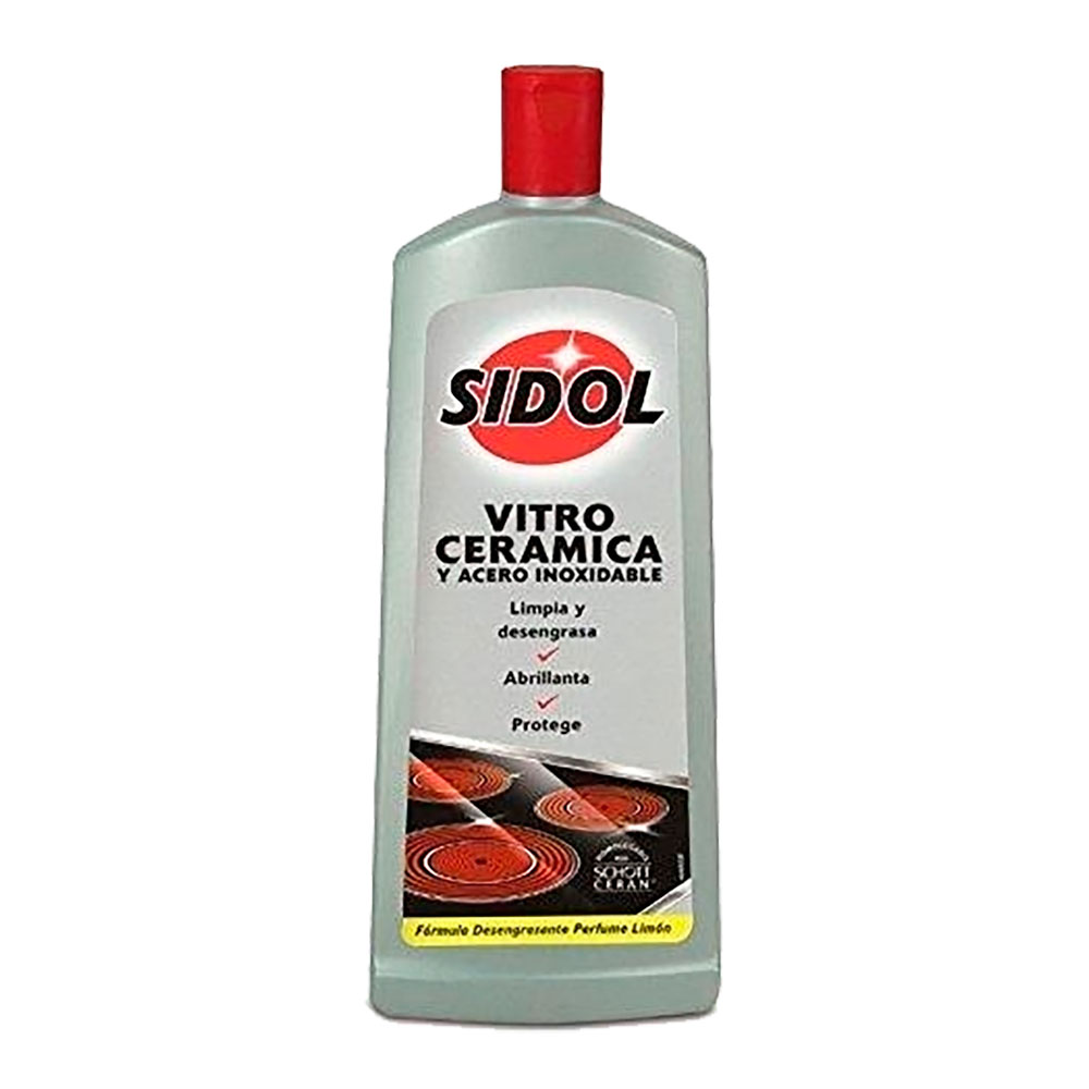 Limpador vitrocerâmico e inox 450ml sidol