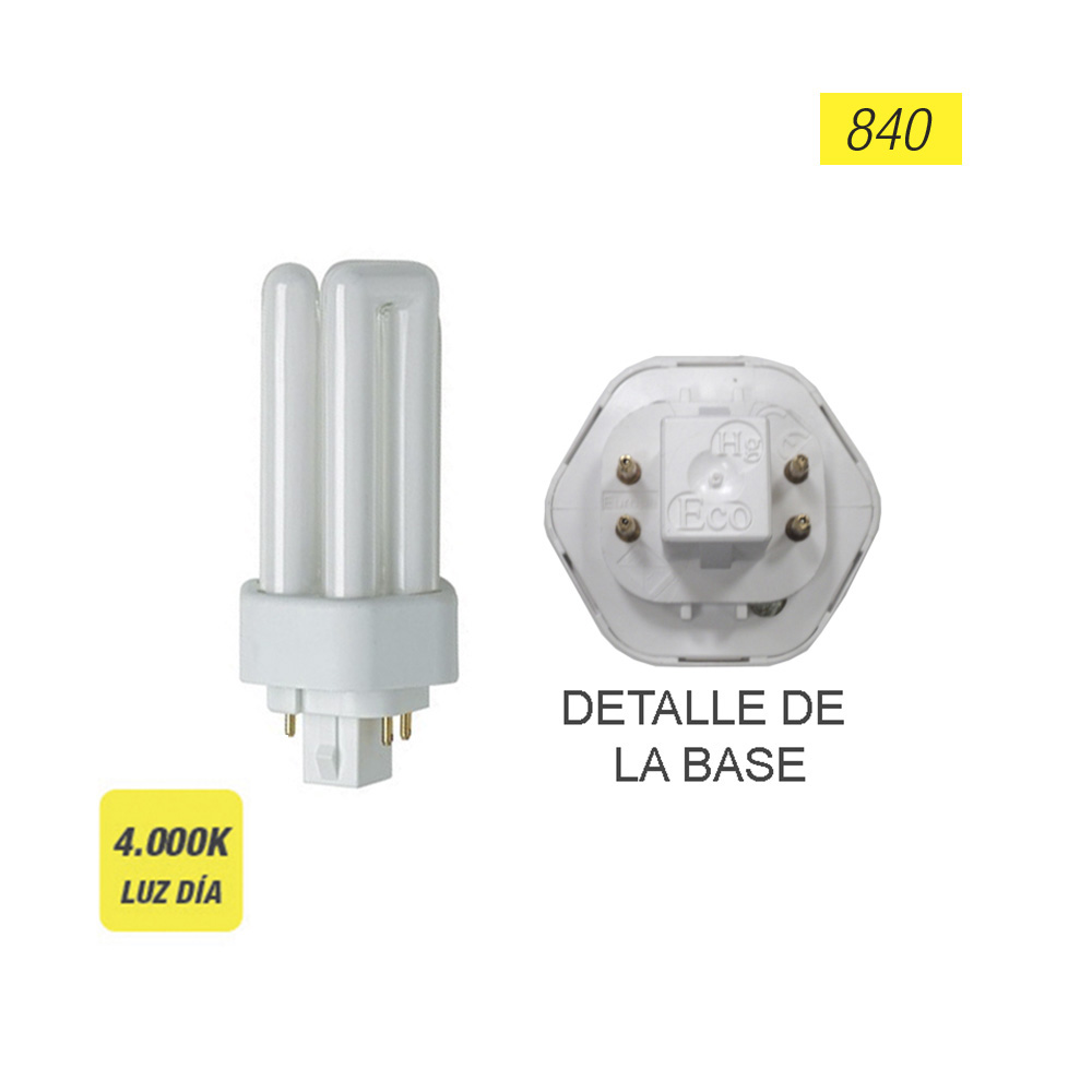 Lâmpada de baixo consumo lynx te fsd 42w 840k gx24q-4pin luz do dia 17cm philips