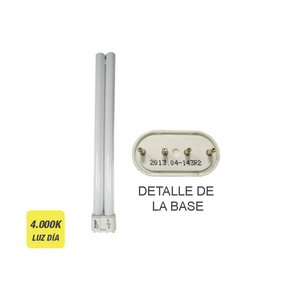 Lâmpada de baixo consumo linx-l 24w 840k luz do dia tomada 2g7 4pin sylvania