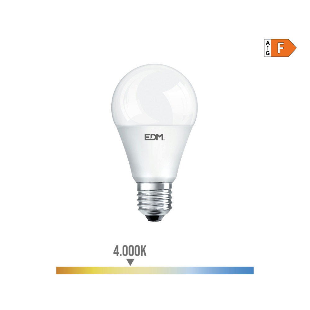 Lâmpada de led standard e27 15w 1521lm 4000k luz do dia ø6x11 5cm edm